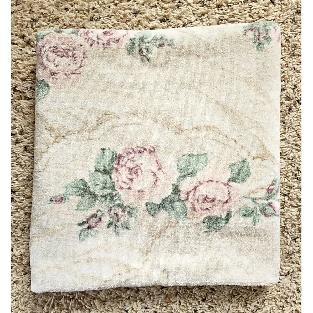 Jessica McClintock Vintage Lace Cottage Floral Bath Towel Bedding Coordinate